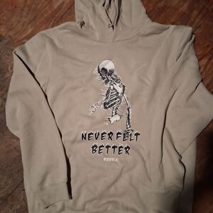 Airwalk Tan Skeleton Graphic Hoodie